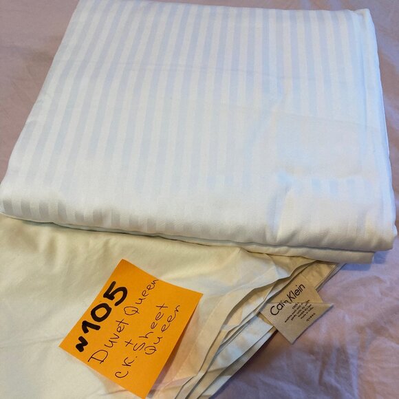 MIX : Calvin Klein Standard Sham , Sheet  , and Queen Duvet (N-105 ) - Picture 1 of 6